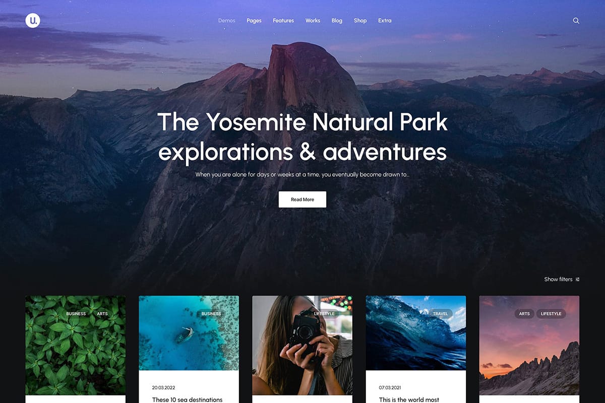 Clean web layout focusing on user experience optimisation