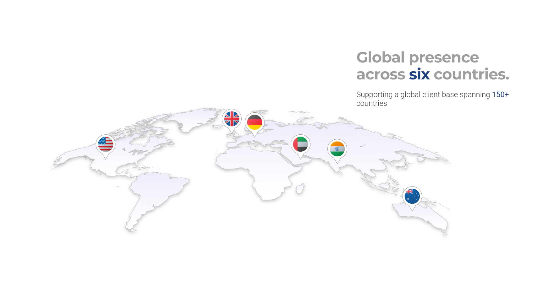 World map showing IBU Group&rsquo;s global presence and delivery centers