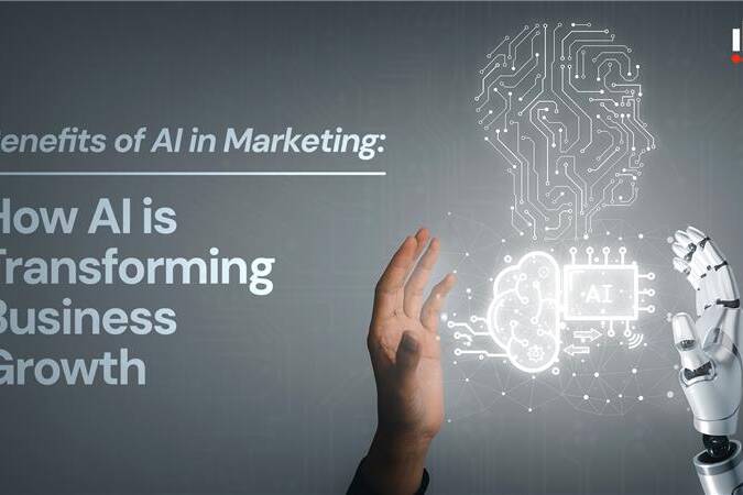 banner of Benefits of AI in Marketing and How is AI used in marketing