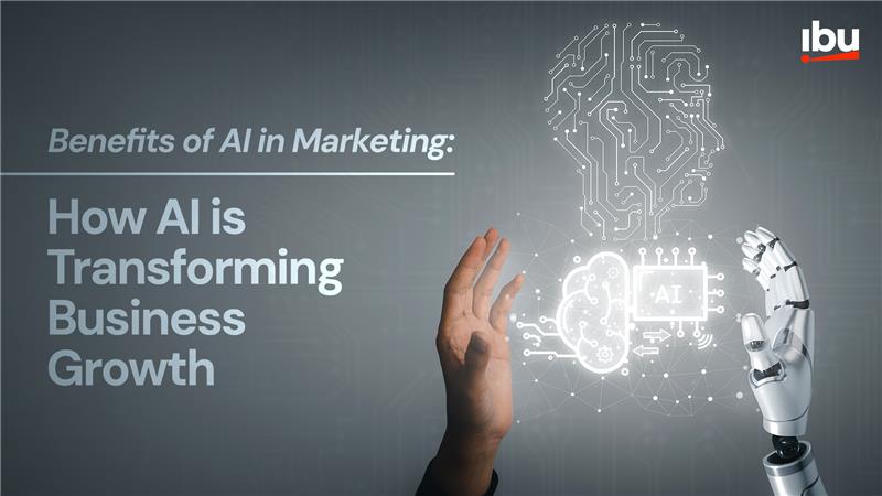 banner of Benefits of AI in Marketing and How is AI used in marketing