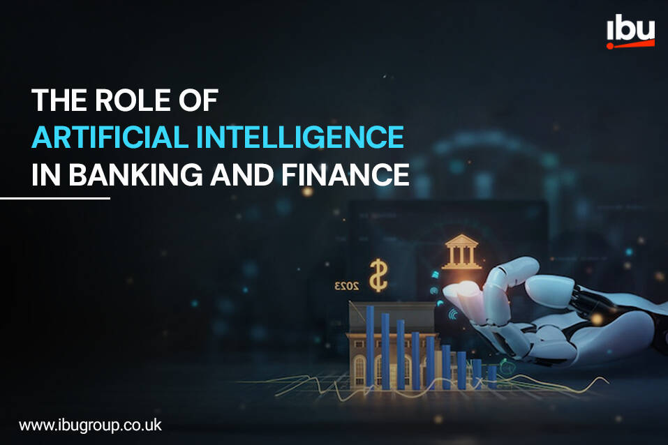 Image having text Role of Artificial Intelligence in Banking